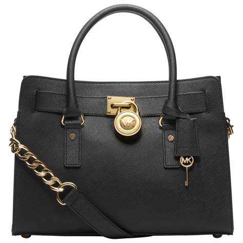 michael kors bags hamilton black demo|Michael Kors Hamilton satchel bag.